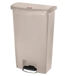 Poubelle à pédale en résine Slim Jim® 18 Gal. Casquette.