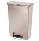 Poubelle à pédale en résine Slim Jim® 24 Gal. Casquette.