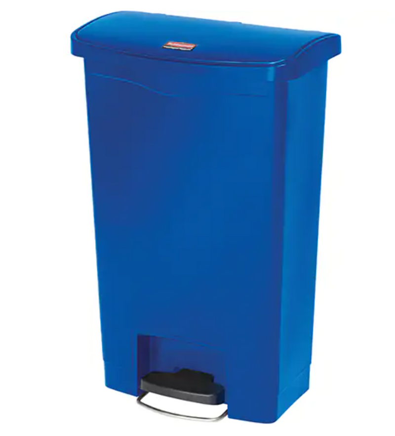 Slim Jim® Resin Step-On Waste Container 24 Gal. Cap.