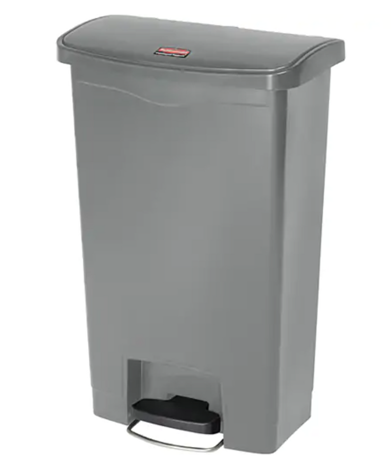 Slim Jim® Resin Step-On Waste Container 24 Gal. Cap.
