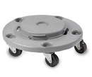 Chariot rond pour conteneur à déchets 18"x 6"- Convient à toutes les tailles de conteneurs
