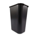 Soft Deskside Waste Basket - Black 41 QT.