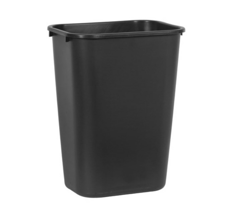 Soft Deskside Waste Basket - Black 41 QT.