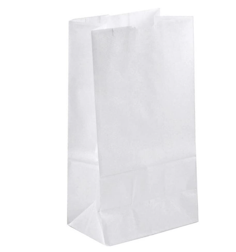 Sac en papier blanc de 1 lb (500/cs)