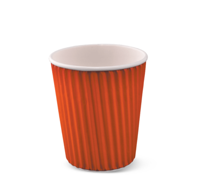 RIPPLE-WRAP™  8oz Hot Cup - Red (1000/cs)