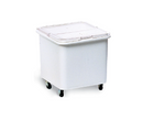 Mobile Ingredient Storage Bin with Sliding Lid