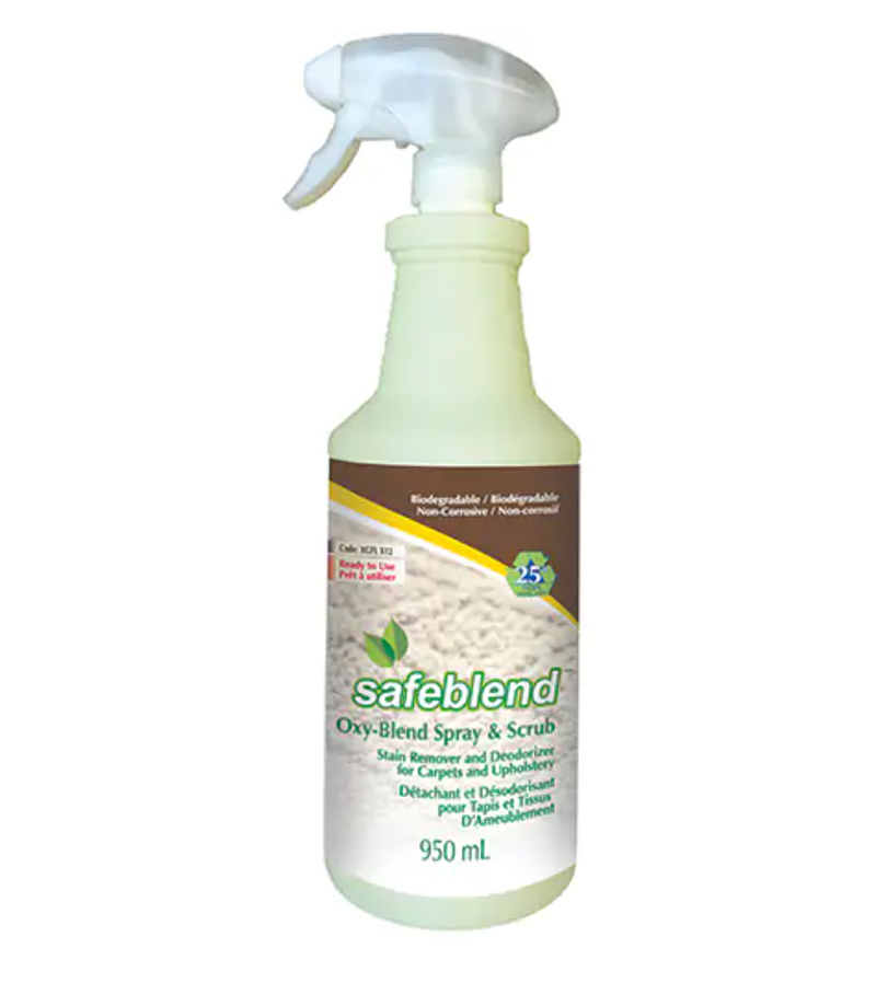 Oxy-Blend Spray & Scrub Détachant et désodorisant pour tapis et tissus d'ameublement 950 ml