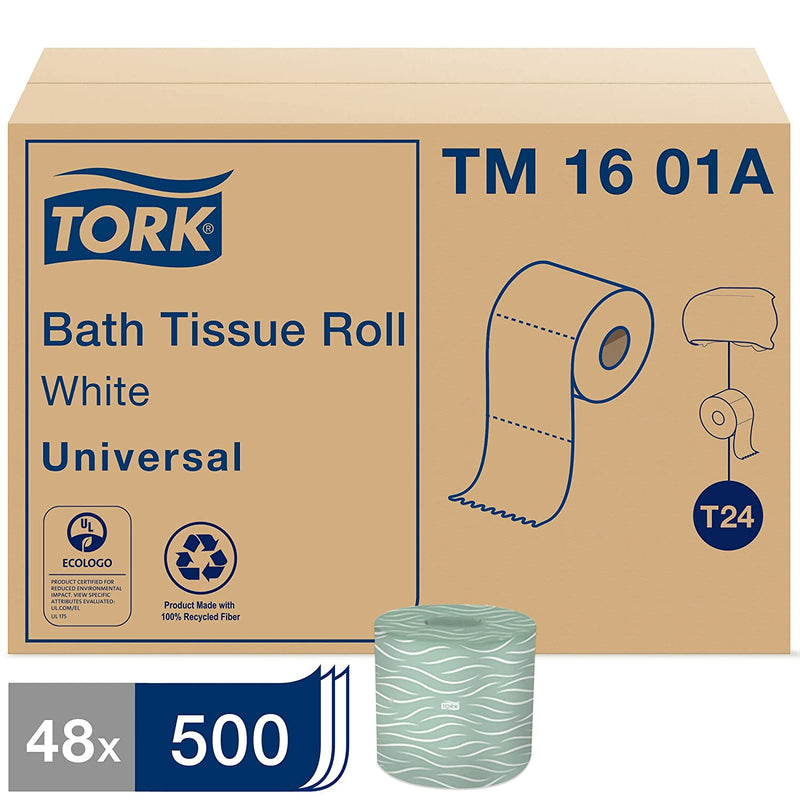 TM1601A Papier hygiénique standard 2 épaisseurs 500s (48/cs)