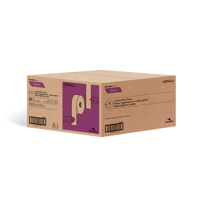 B140 Pro Select™ Jumbo Toilet Paper 2-Ply 1000' (12/cs)