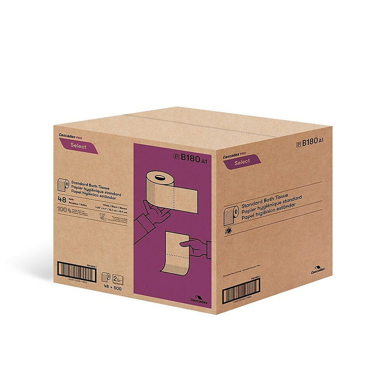 (DISC) Pro Select™ B180 - Papier toilette Blanc (48 x 500s)
