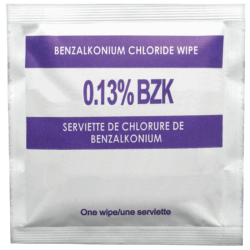 Lingettes antiseptiques au chlorure de benzalkonium (12ct)