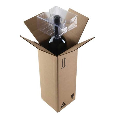 WB1S01 Single Bottle Box 5" x 5" x 14.25" (48/cs)
