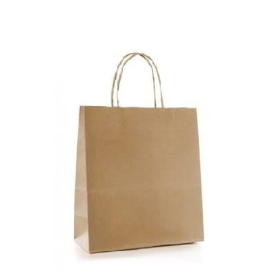 Brown Paper Bag With Handles 10" 5" 13" (250\cs)