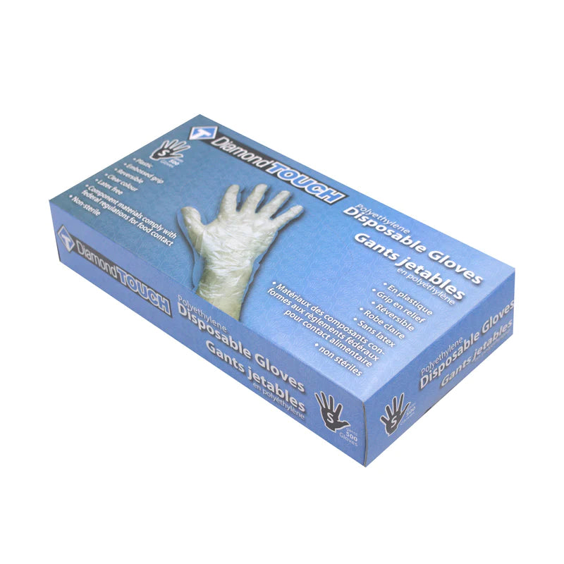 Polyethylene disposable gloves - Large (500/box)
