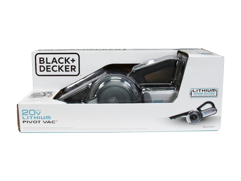 Black + Decker - Aspirateur à Main Pivotant, Sans Fil avec Batterie au