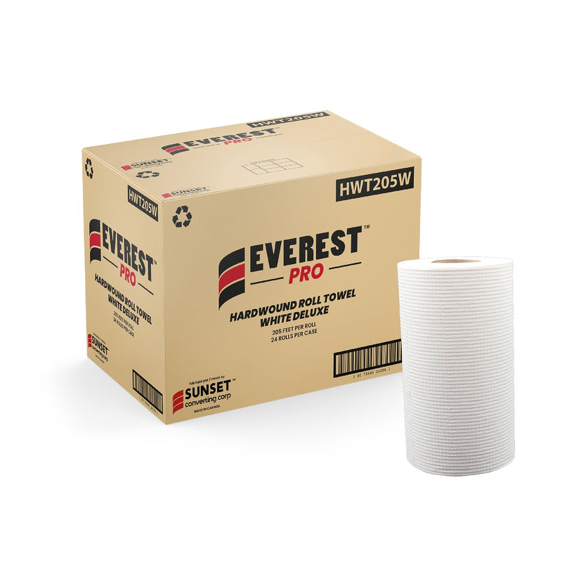 HWT205W Essuie-mains en papier de luxe Everest Pro® - Blanc 1 épaisseur 205' (24/cs)