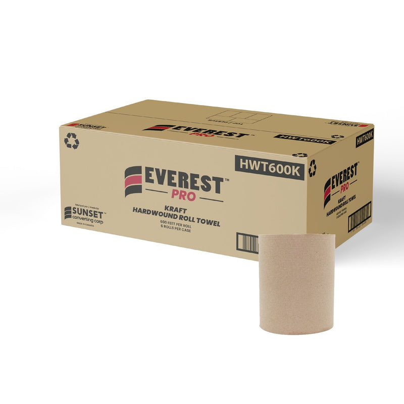 HWT600K Everest Pro® Hardwound Roll Towel - Kraft 600' (6/cs)