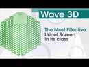 3D Wave Urinal Screens Mango (10-Pack)