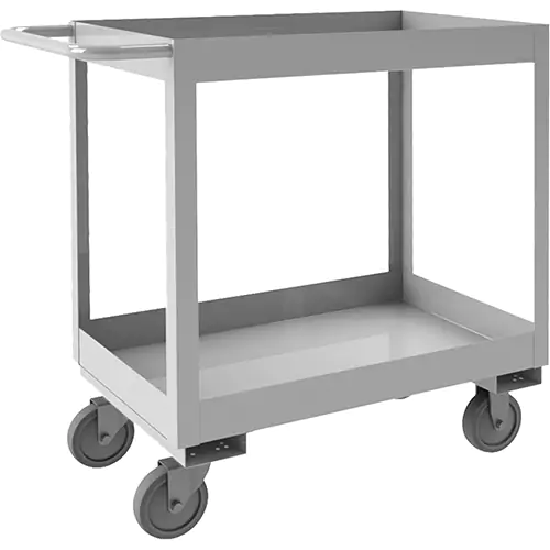 Industrial Grade Shelf Cart - 2 Tiers, 16" W x 34" H x 36-7/16" D (600 lbs. Capacity)