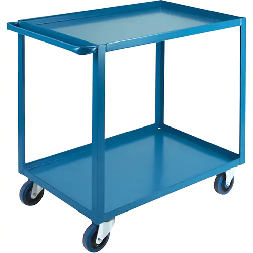 Heavy-Duty Shelf Carts - 2 Tiers, 24" W x 36" H x 36" D (1200 lbs. Capacity)