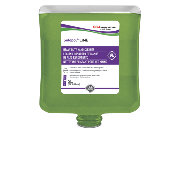 LIM2LT Solopol® Lime Medium Heavy-Duty Hand Cleaner with Pumice (2L)