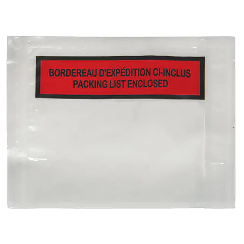 Packing List Envelope, 4-1/2" x 5-1/2", Backloading Style (1000/case)