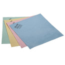 PVA All-Purpose Microfibre Cleaning Cloths 15" x 14" - 4 Colours  (5-Pack)