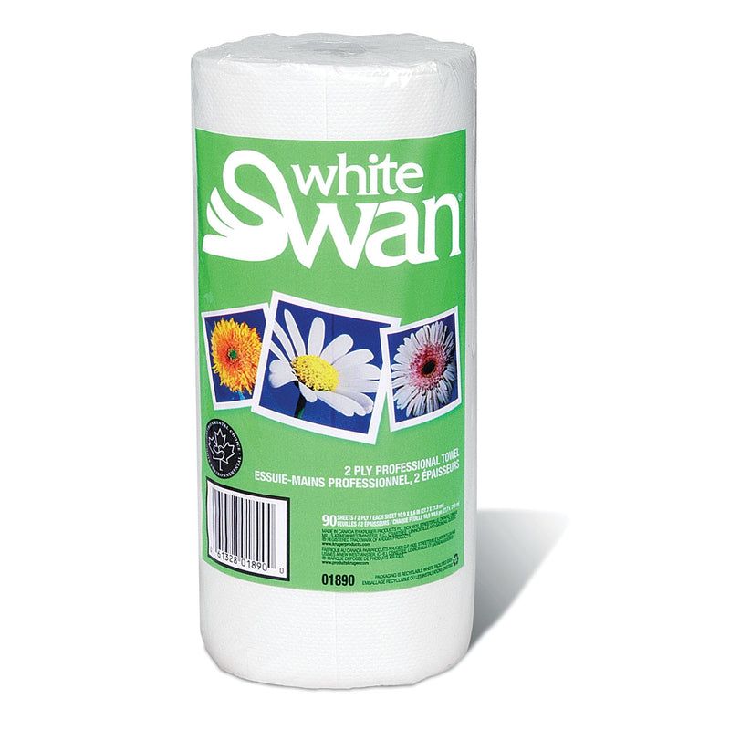 01890 White Swan - Rouleaux d'essuie-tout professionnels (24 x 90)